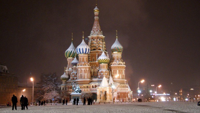 Catedral de SÃ£o BasÃ­lio, em Moscovo.