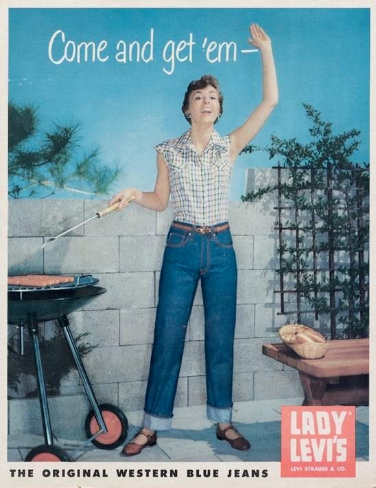 anuncio jeans lady levis 50