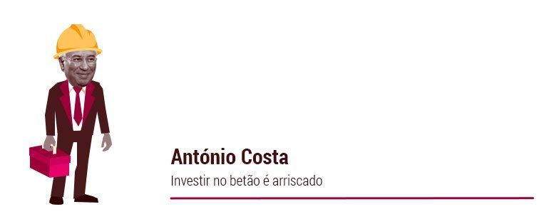 AntÃ³nio Costa: Investir no betÃ£o Ã© arriscado