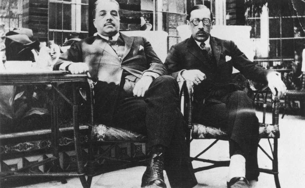 Sergei Diaghilev e Igor Stravinsky, 1921