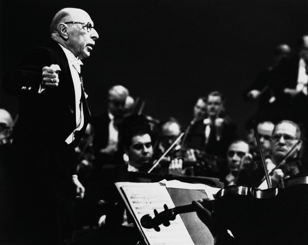 Stravinsky dirige a FilarmÃ³nica de Nova Iorque, 1962