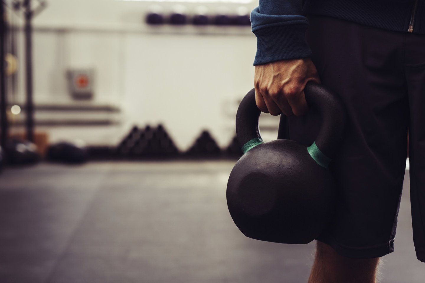 Exercise, Recreational Pursuit, activity, caucasian, closeup, cross, cross training, crossfit, dark, fit, fitness, grab, gym, holding, indoors, kettlebell, male, man, one person, people, sport, sport activity, strong, training, weight, weightlifting, workout, 
