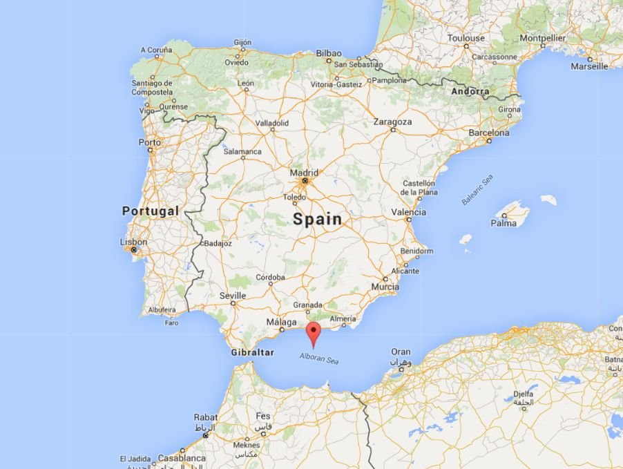 costa Andaluzia e Mar Alboran