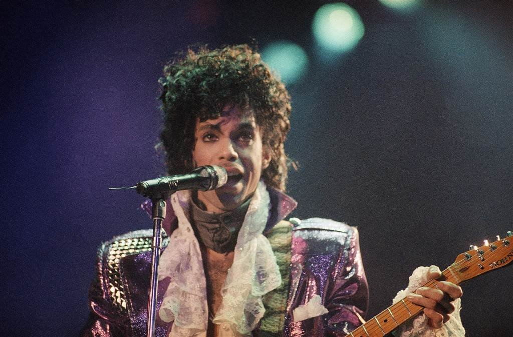 Prince performs at the Forum in Inglewood, Calif., on Feb. 18, 1985 - AP