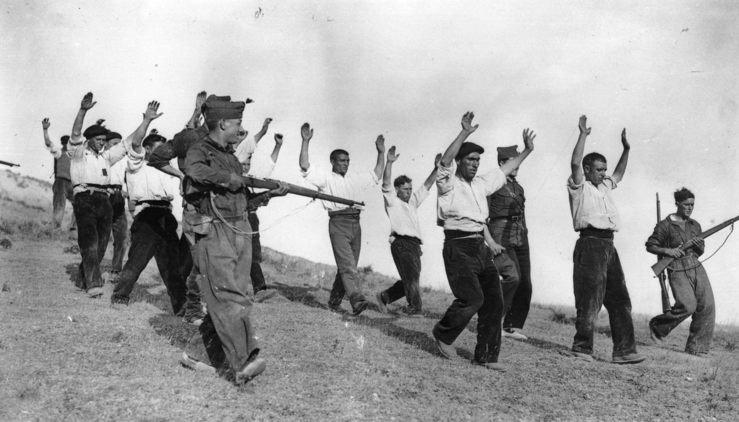 Captura de um grupo de republicanos pelas tropas nacionalistas