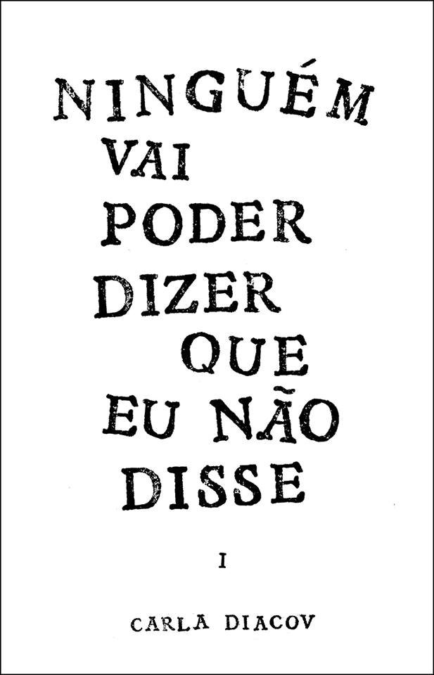 O segundo livro da poeta brasileira Carla Diacov, na Douda Correria 
