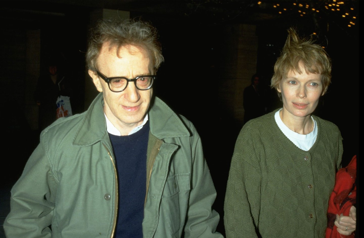UNDATED FILE PHOTO: Woody Allen and Mia Farrow. (Photo by Diane Freed)