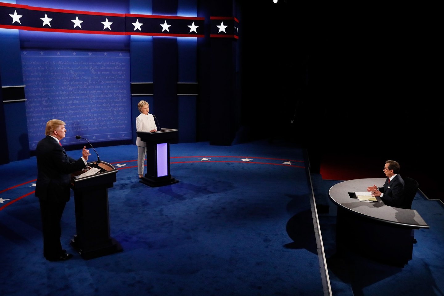 Os debates (Mark Ralston-Pool/Getty Images)
