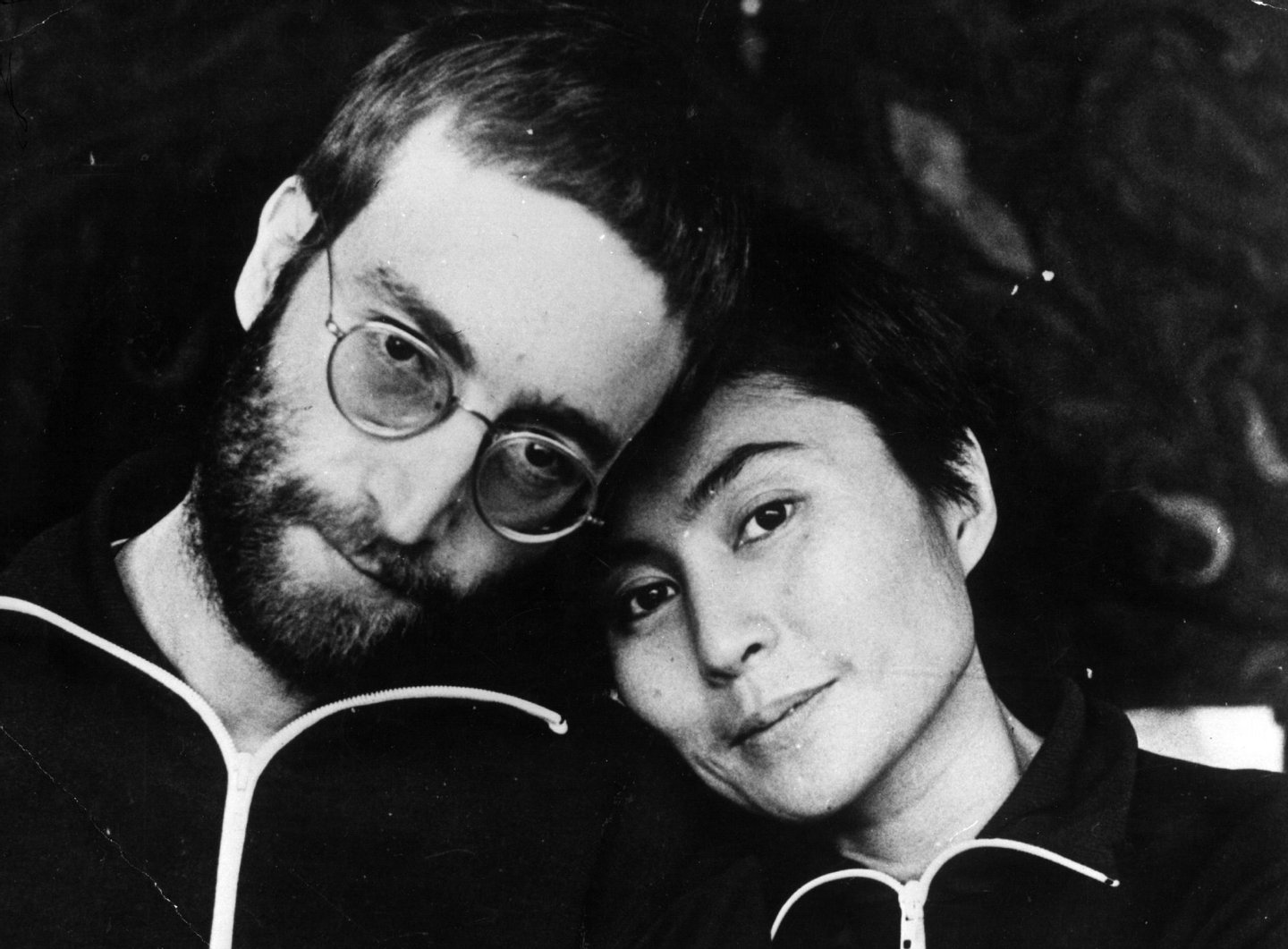 January 1970: John Lennon (1940 - 1980) with his wife Yoko Ono the first time he was photographed with short hair since his hippy days. (Photo by Anthony Cox/Keystone/Getty Images)