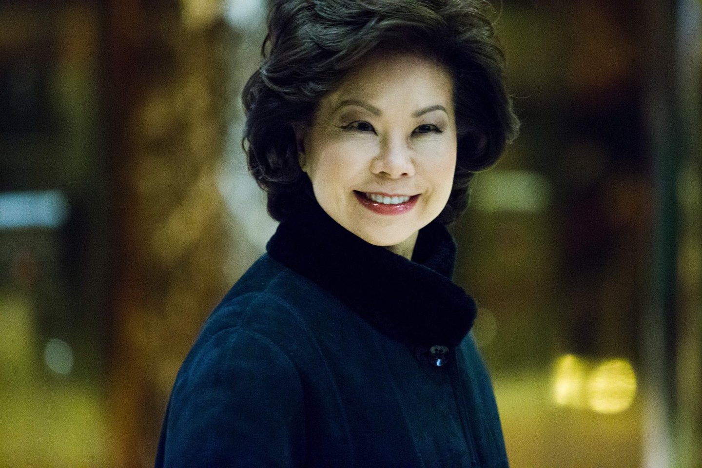 Former US Secretary of Labor Elaine Chao arrives at Trump Tower on another day of meetings scheduled with President-elect Donald Trump on November 21, 2016 in New York. / AFP / Eduardo Munoz Alvarez (Photo credit should read EDUARDO MUNOZ ALVAREZ/AFP/Getty Images)