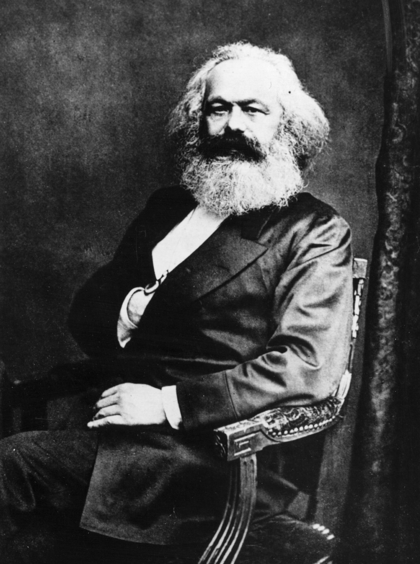 German social, political and economic theorist Karl Marx (1818 - 1883) the inspiration of modern international communism. (Photo by Henry Guttmann/Getty Images)