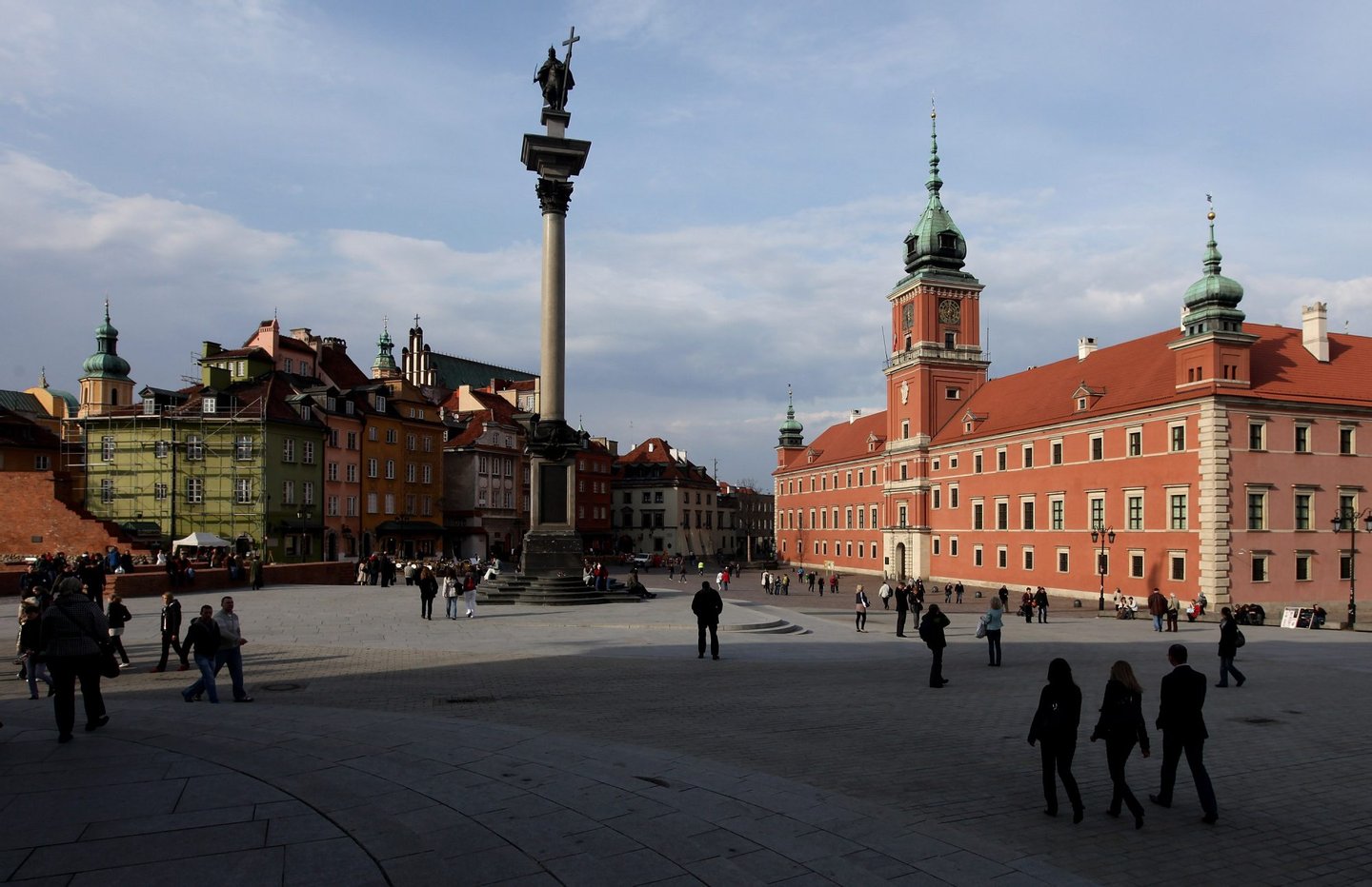 Coluna de Sigismundo e Castelo Real de VarsÃ³via.