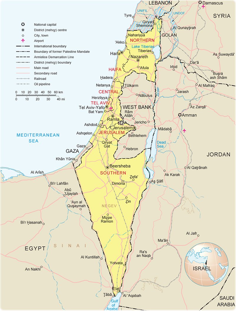 map-israel
