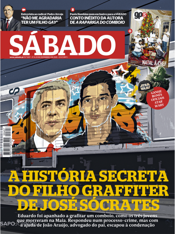 A capa da revista Sábado de 17 de dezembro de 2015