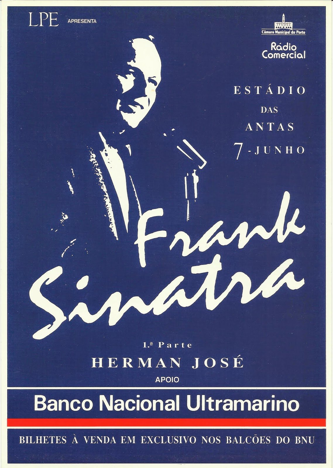 cartaz do concerto de sinatra no porto_ foto de Fernando Peixoto Correia