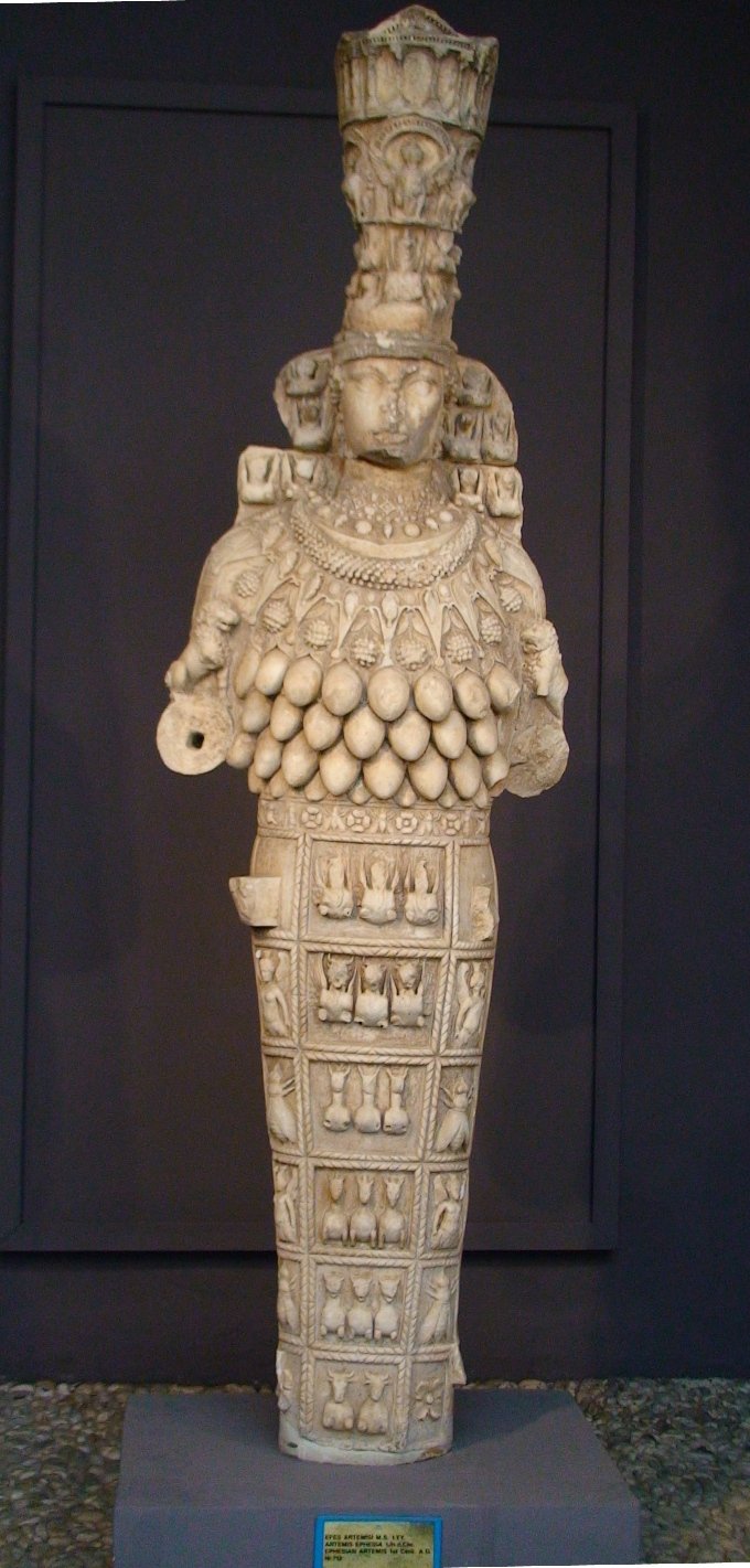 Cópia romana do século I d.C. da estátua de Ãrtemis no Templo de Ãfeso