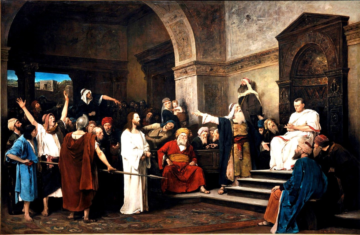 Cristo perante Pilatos. Mihály Munkácsy, 1881