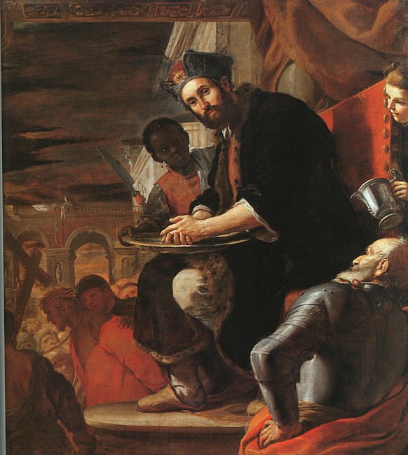 Pôncio Pilatos dá o julgamento por encerrado. Mattia Preti, 1663