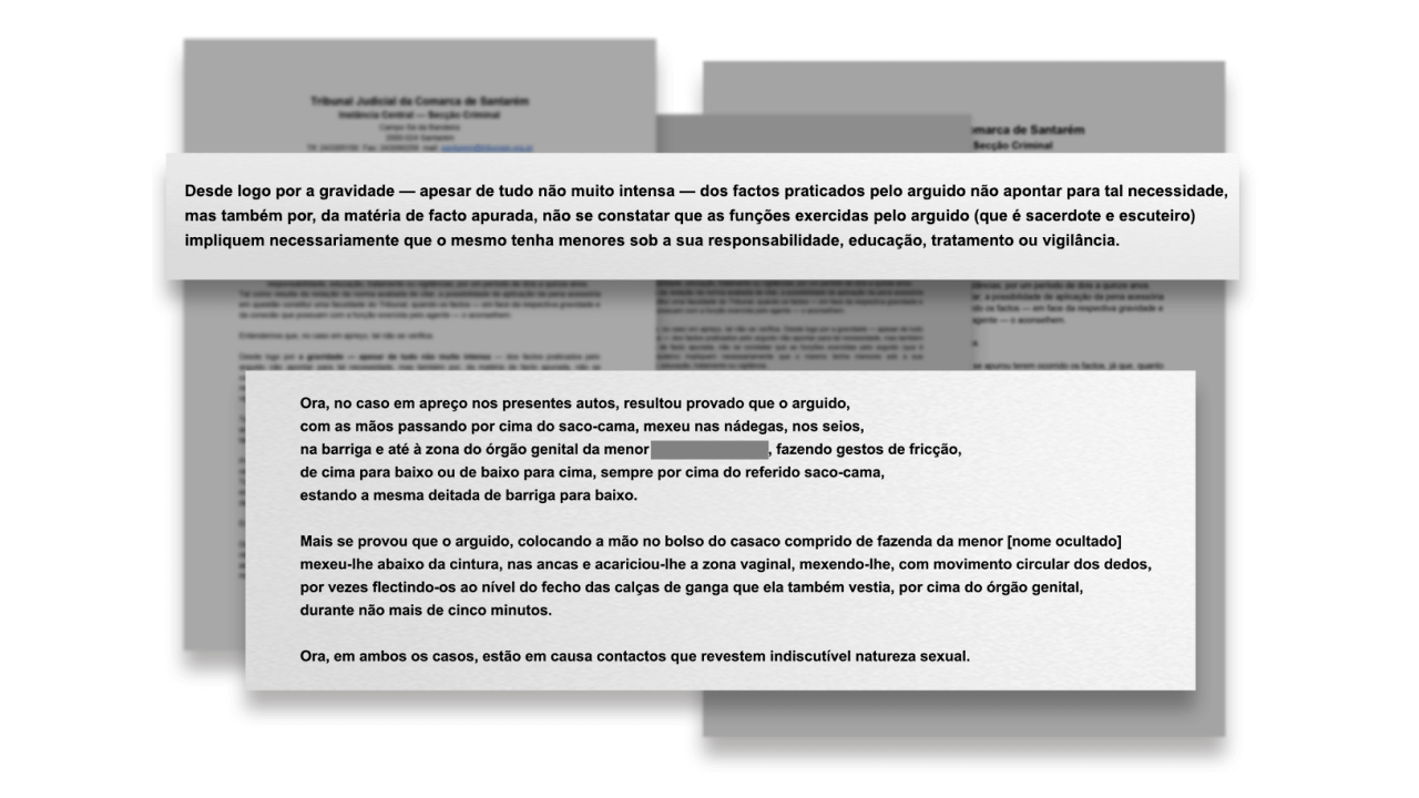 Sentença Tribunal de Santarém (reconstituição do documento original)