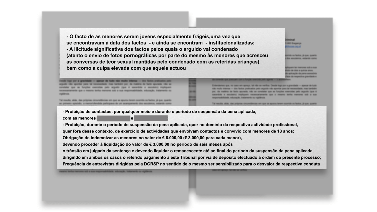 Sentença do Tribunal de Bragança (reconstituição do documento original)