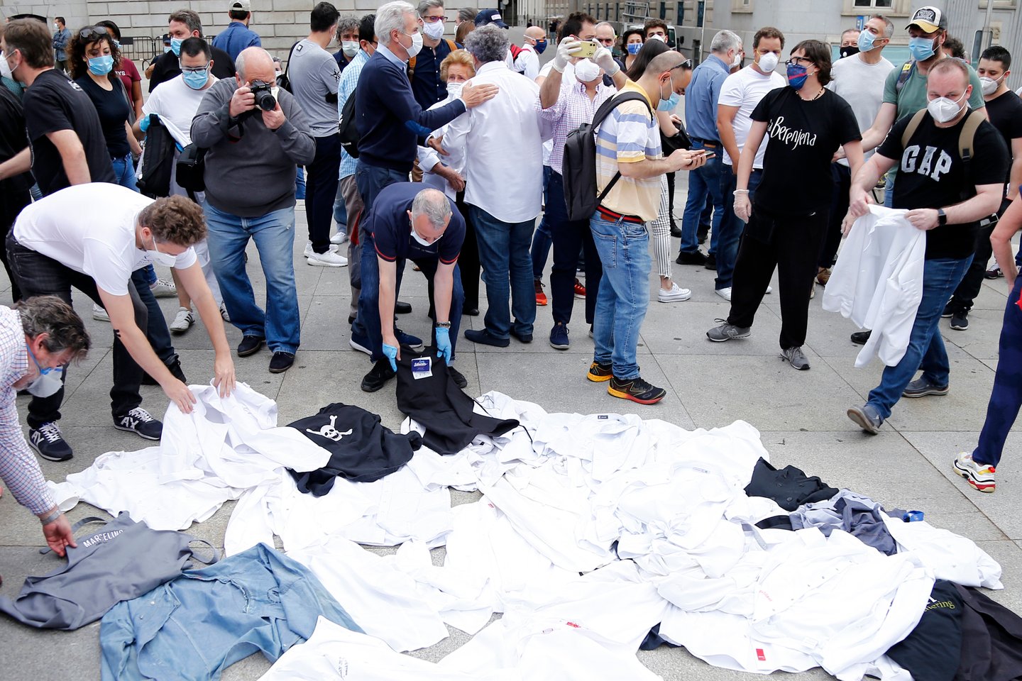 Spanish Chefs Protest In Madrid