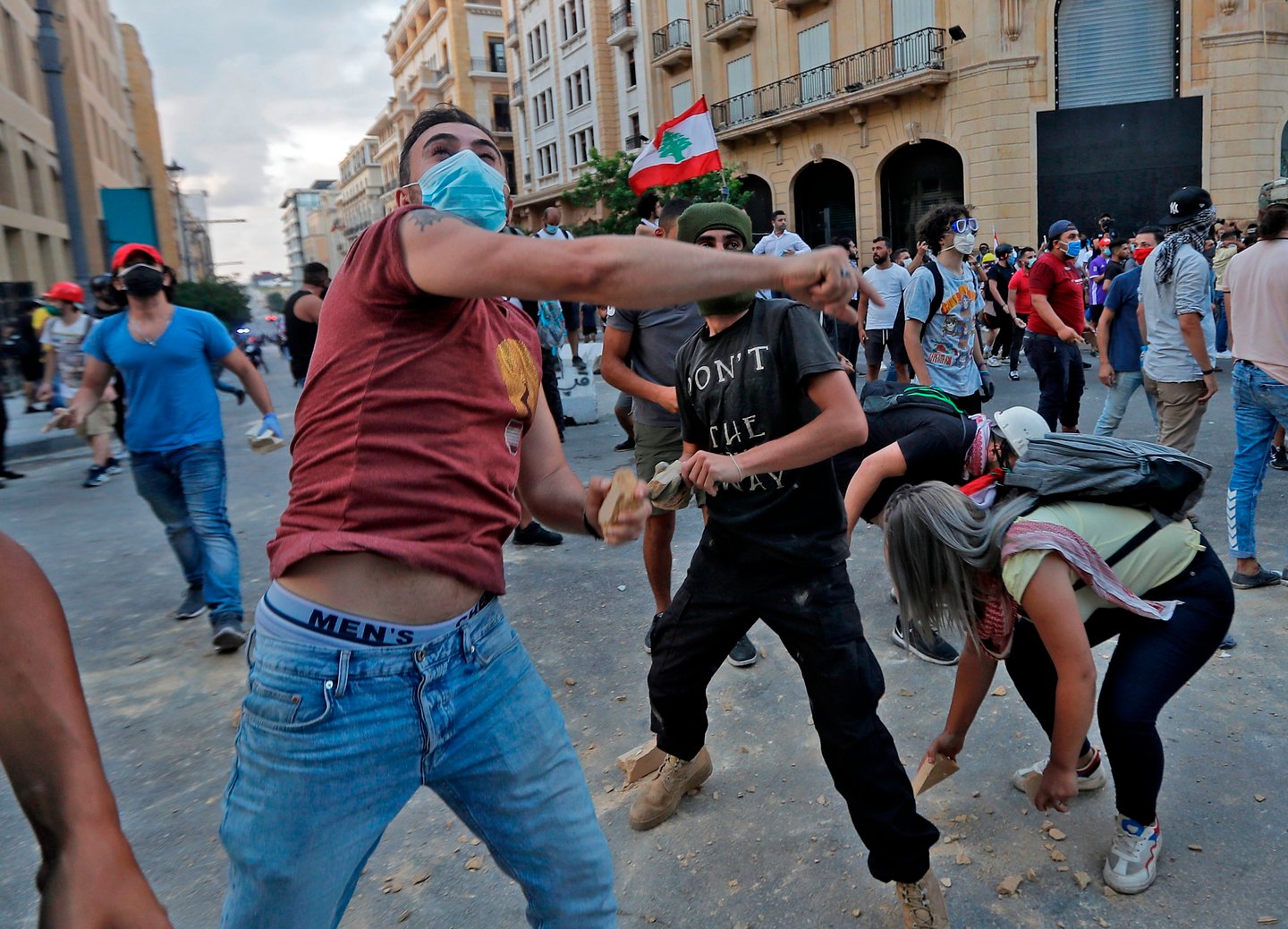 LEBANON-PROTEST-BLAST