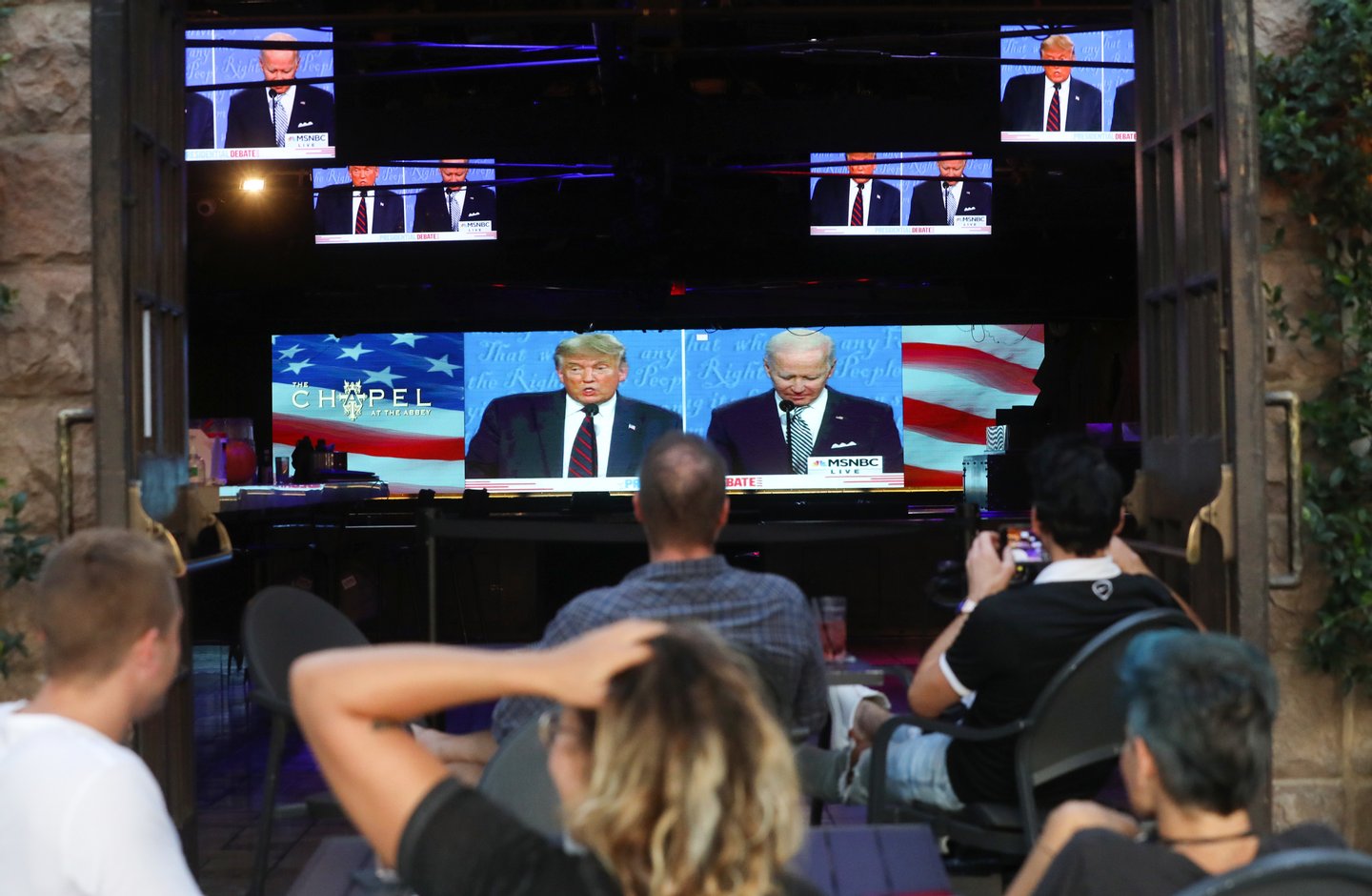 Americans across the country watch the first presidential debate