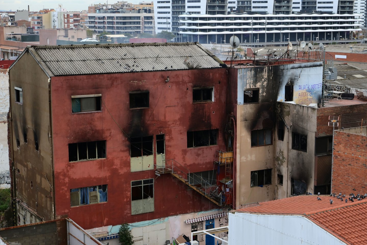 SPAIN-FIRE-IMMIGRATION